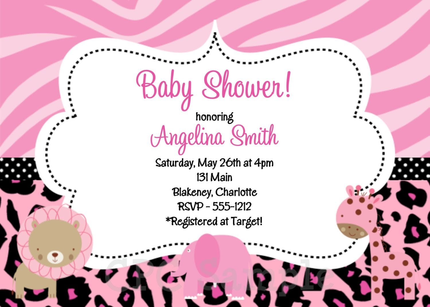 Baby Girl Shower Invitations   Baby Shower Invitations At Party