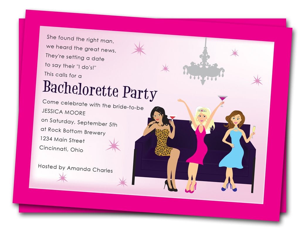 Bachelorette Party Invitation Wording