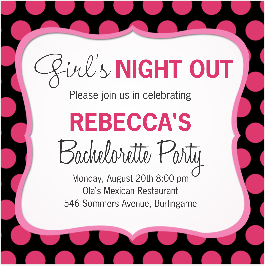Bachelorette Party Invitation Wording To Design Your Own Party