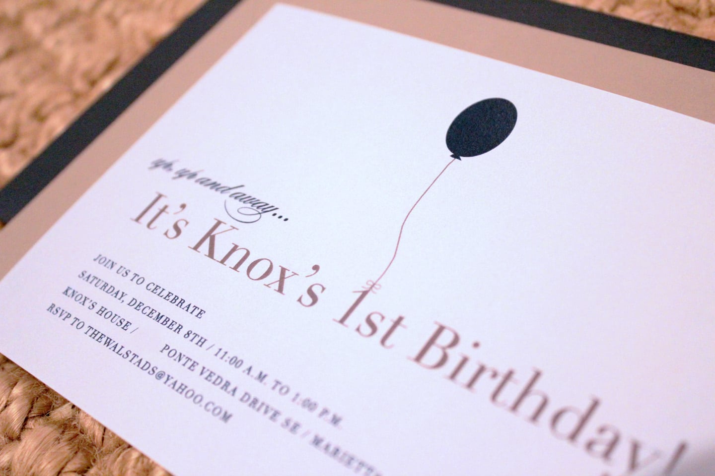 Balloon Party Invitation