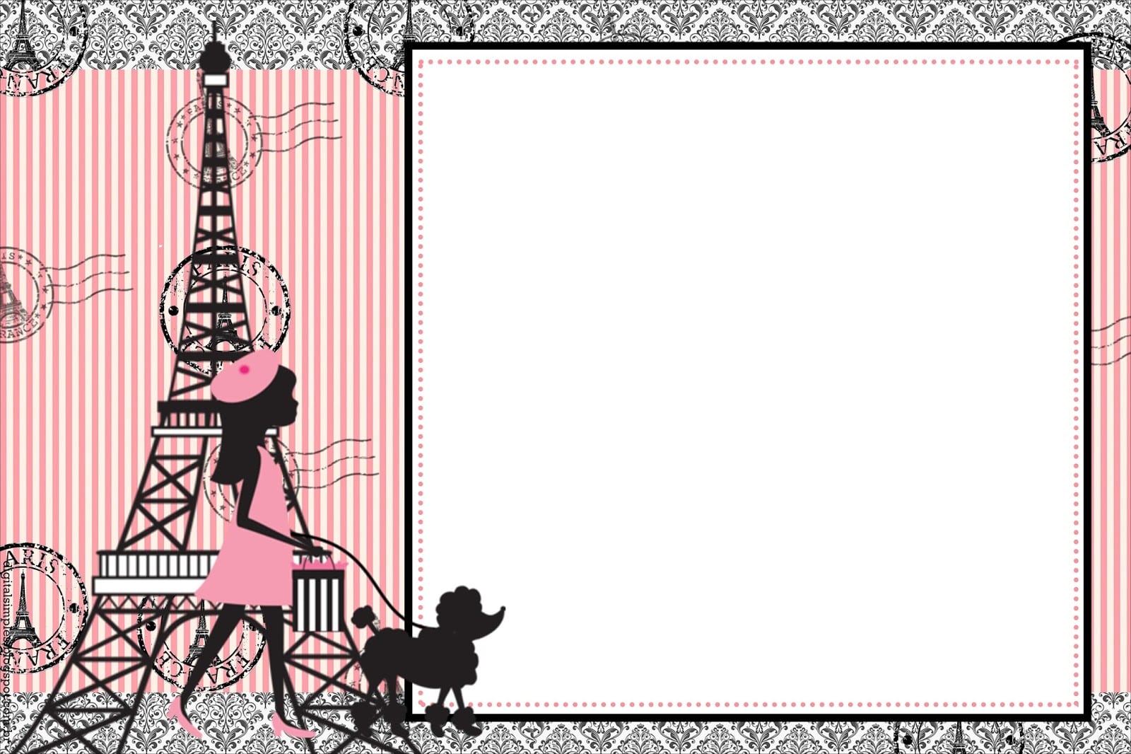 Beautiful Paris  Free Party Printables