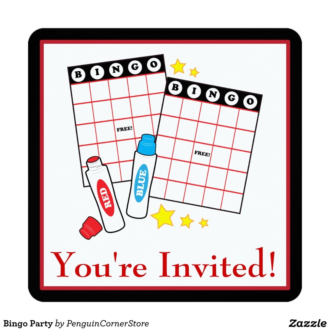 Bingo Party Card