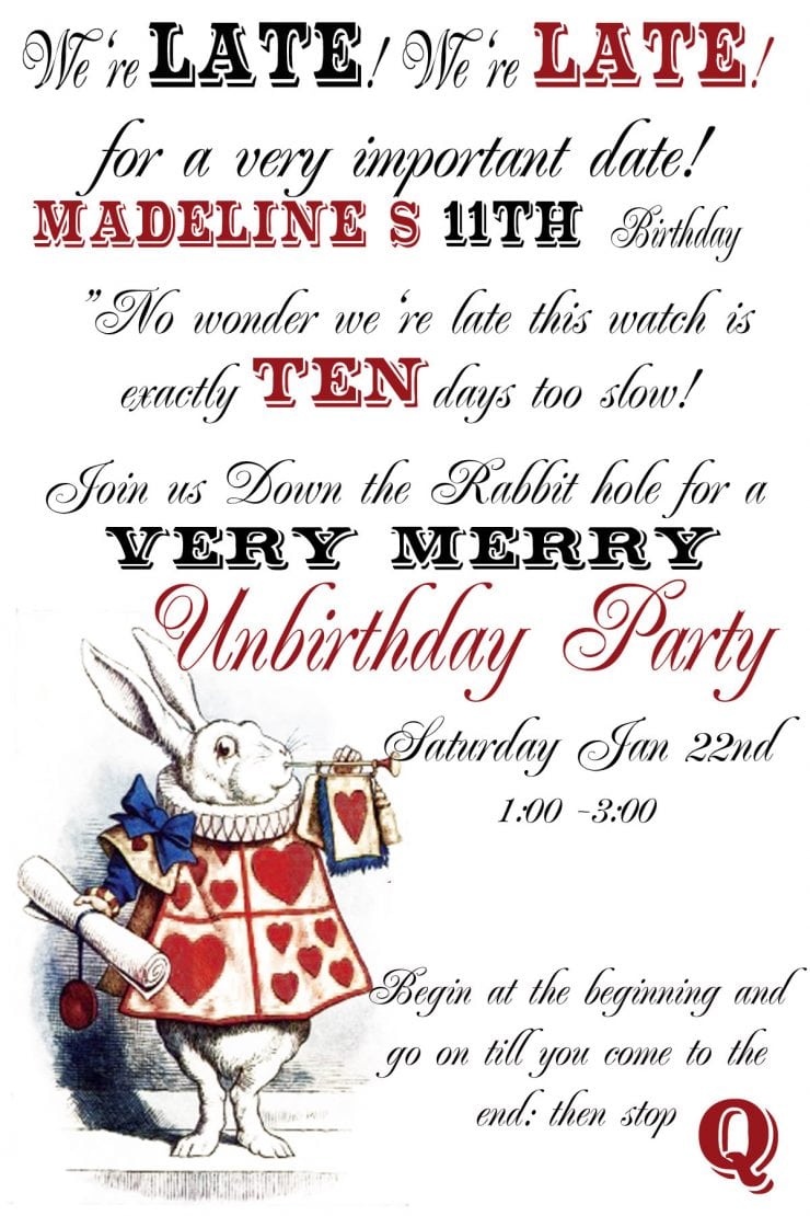 Birthday  White Trash Party Invitations
