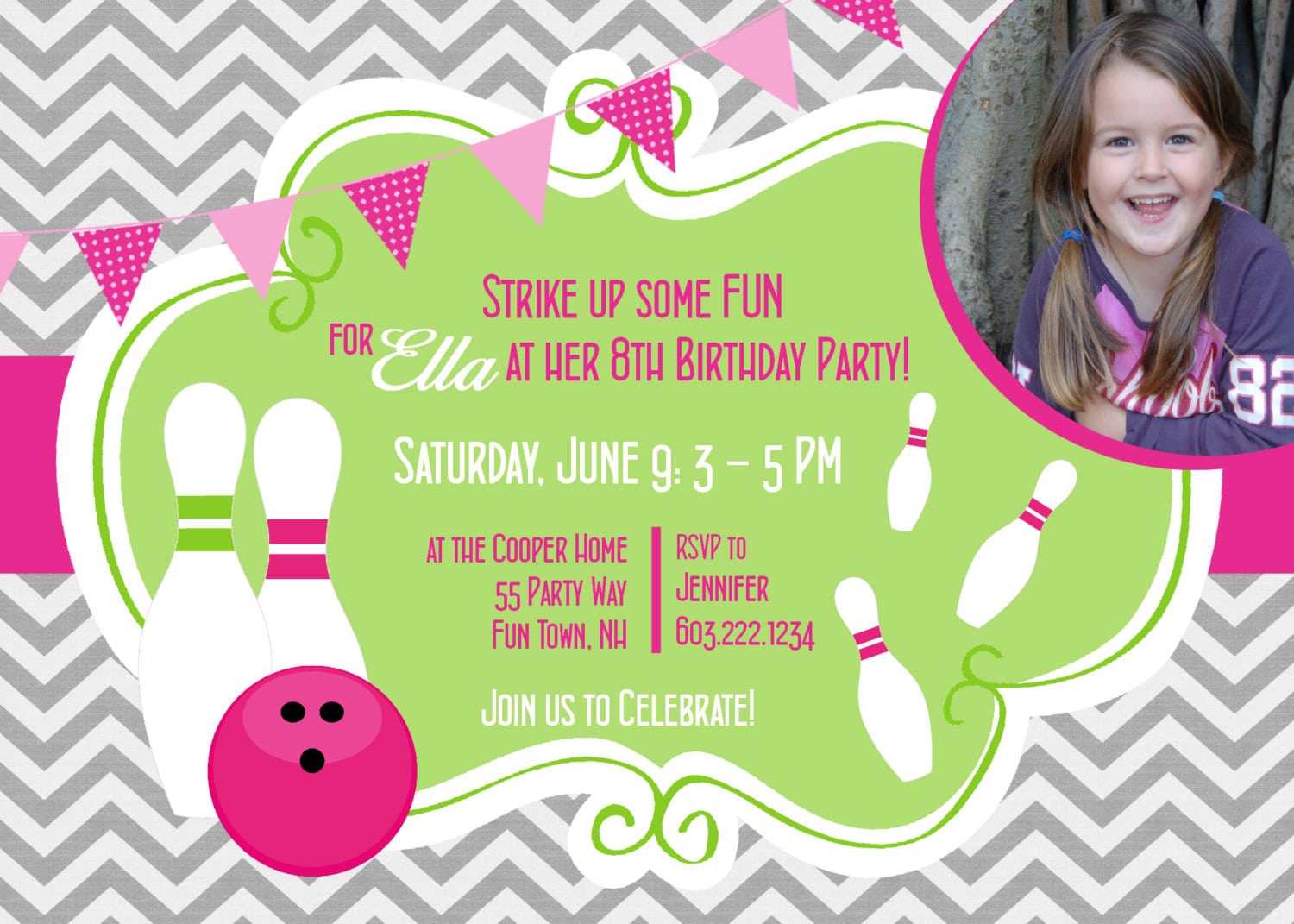 Birthday Invitations   Bowling Party Invitations Templates Ideas
