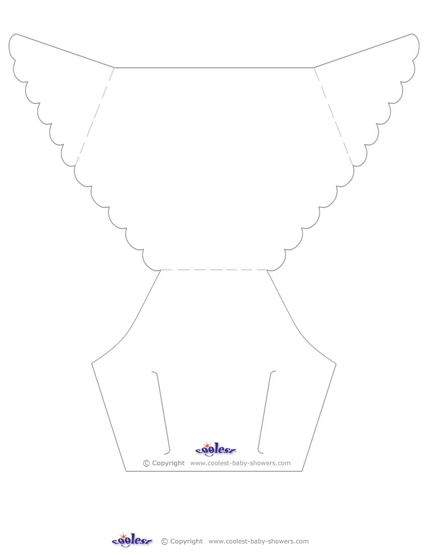 Blank Printable Diaper Invitation Coolest Free Printables