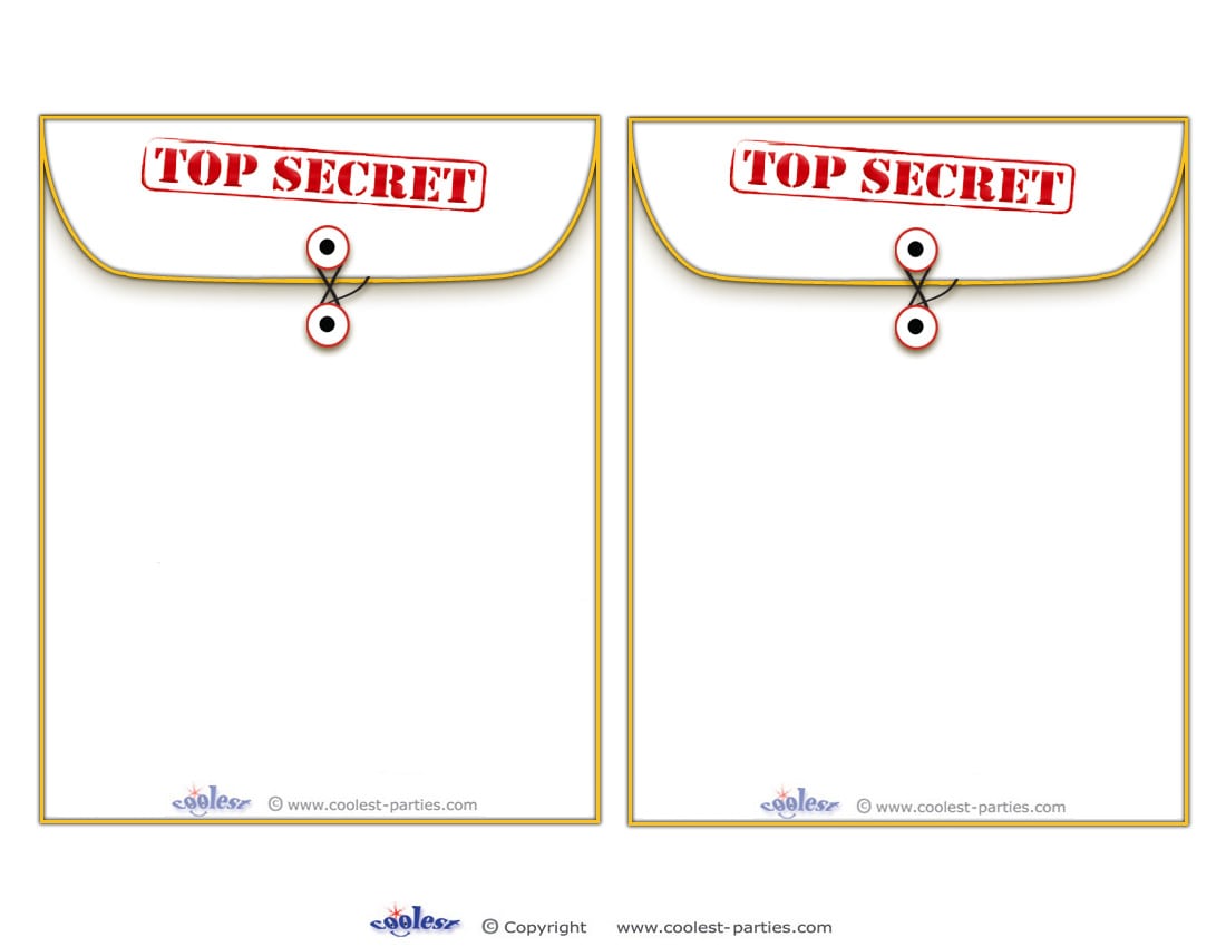 Blank Printable Surprise Party Manila Invitations