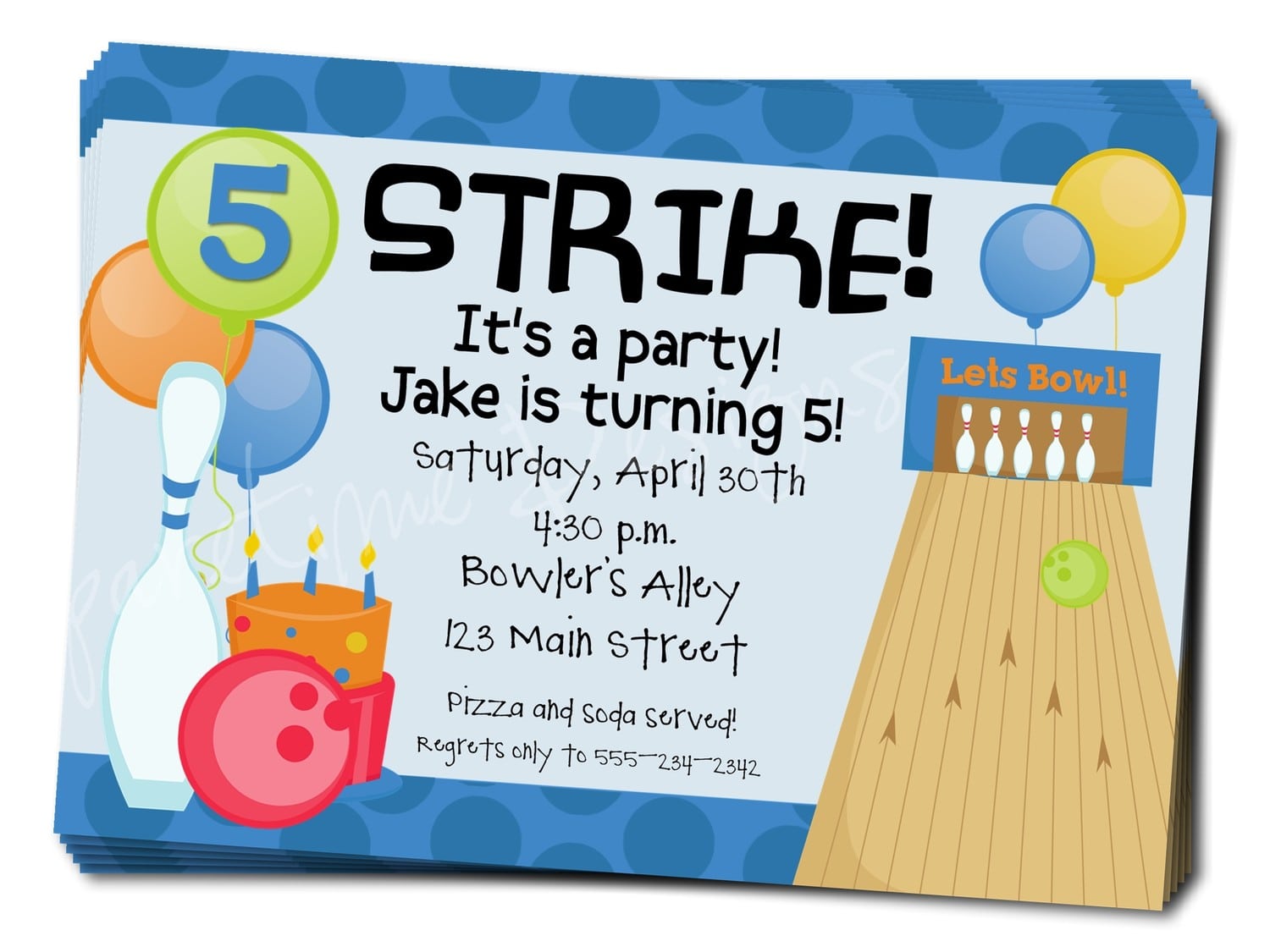 Bowling Party Invitation Templates