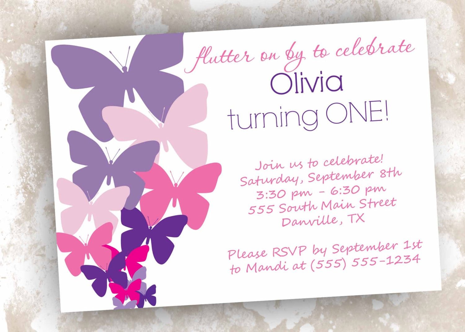 Butterfly Invitation Templates