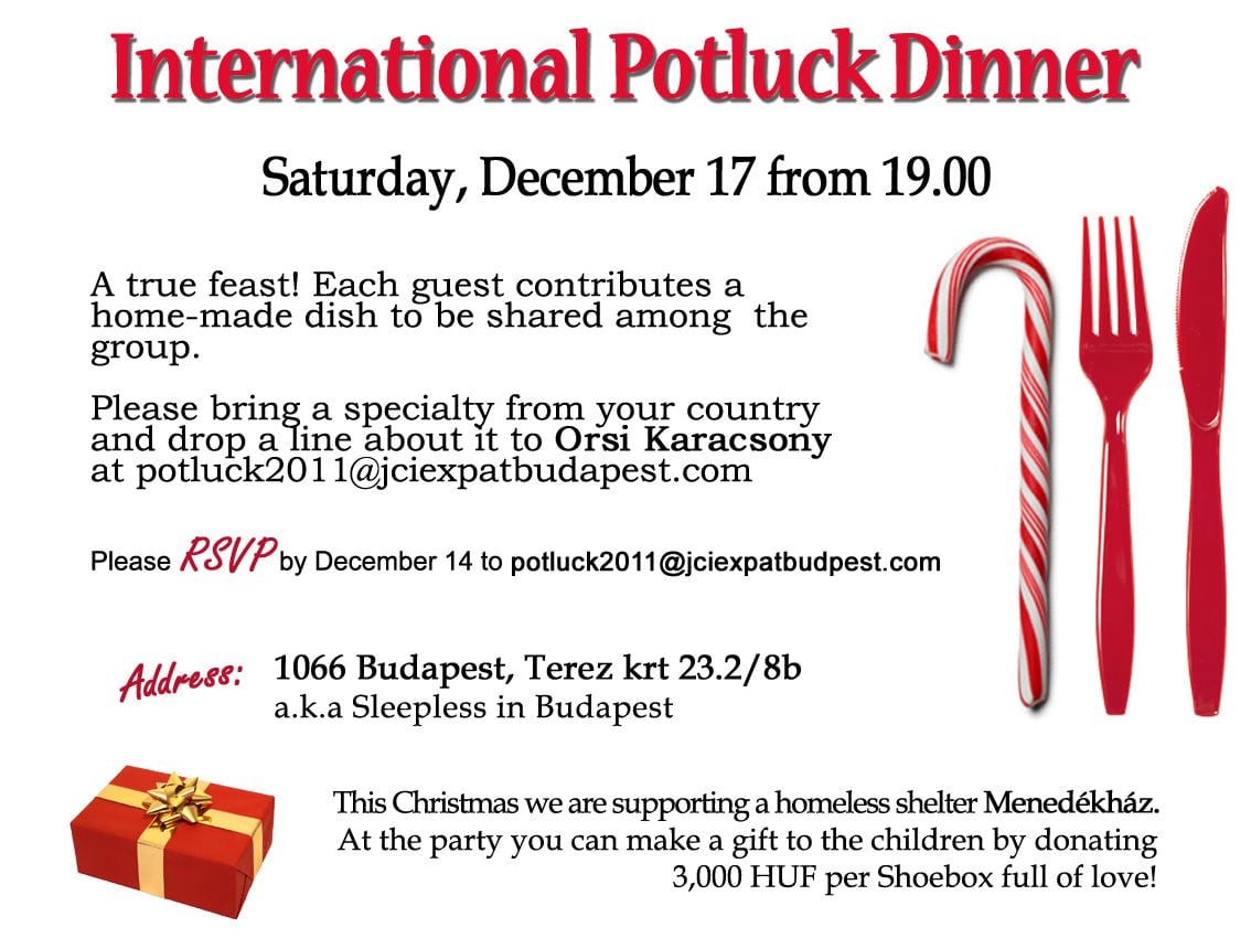 Captivating Potluck Dinner Invitation Template With Simple White