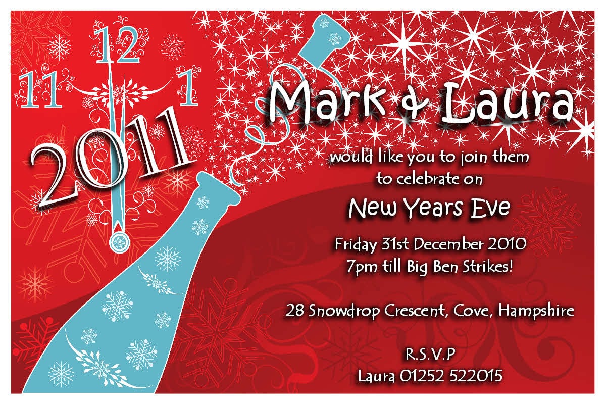 Celebrate New Year Party Invitations Simply Paperie  Party