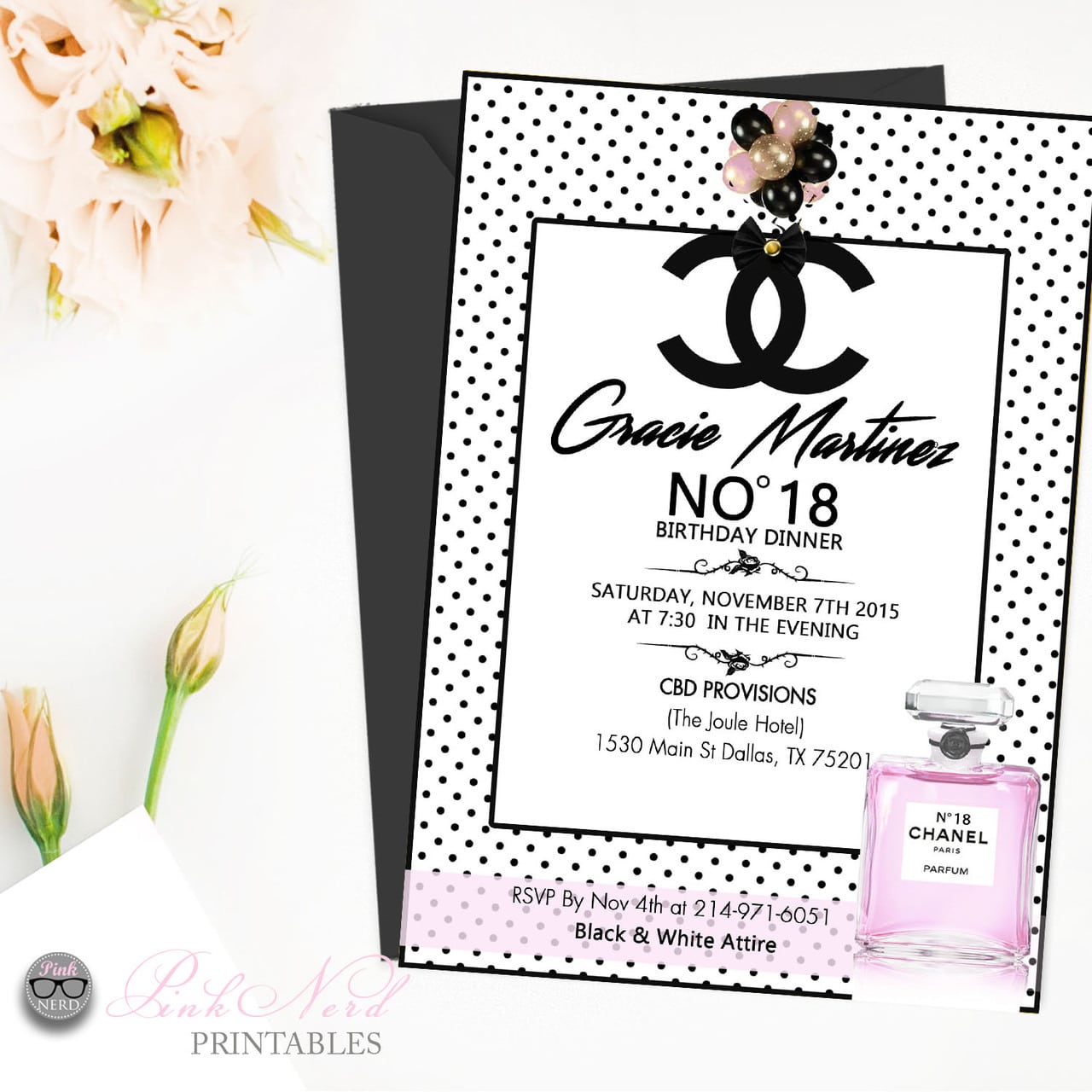 Chanel Party Invitation