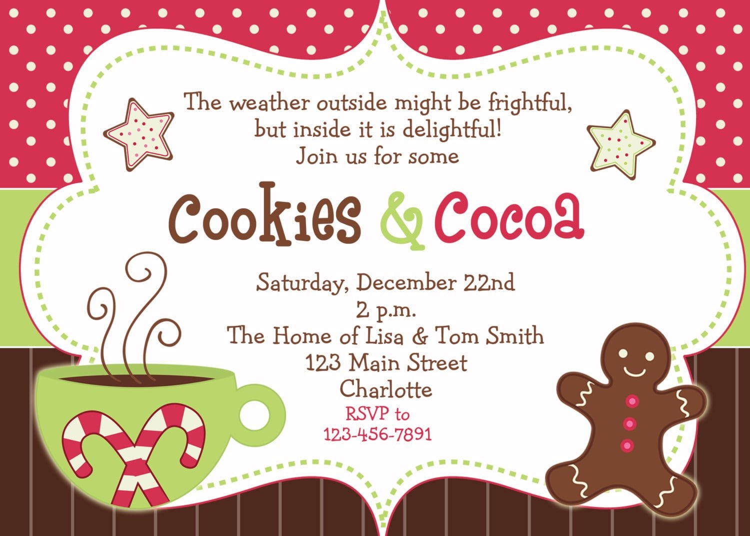 Christmas Party Invitation Clipart