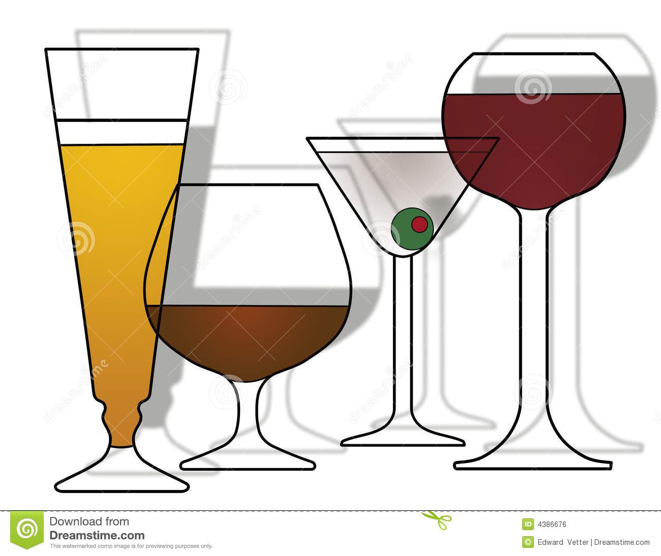 Cocktail Party Invitation Royalty Free Stock Image