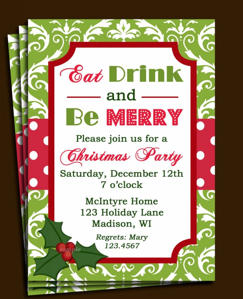 Company Christmas Invitations
