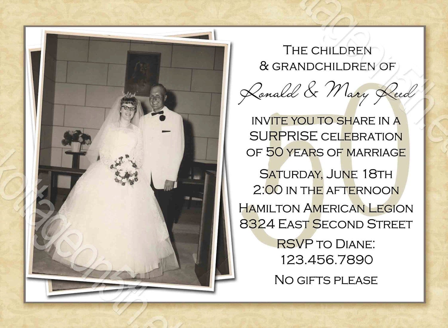 Cool Wedding Anniversary Invitation Cards