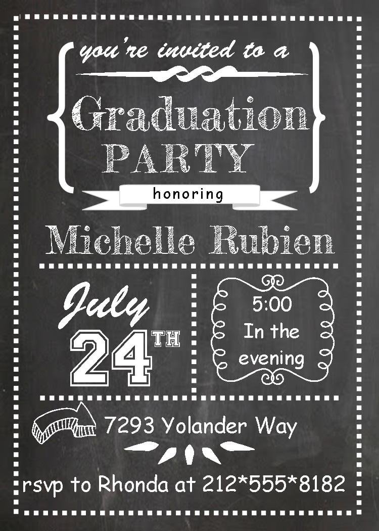 Designs Cheap Free Printable Graduation Party Announcements With