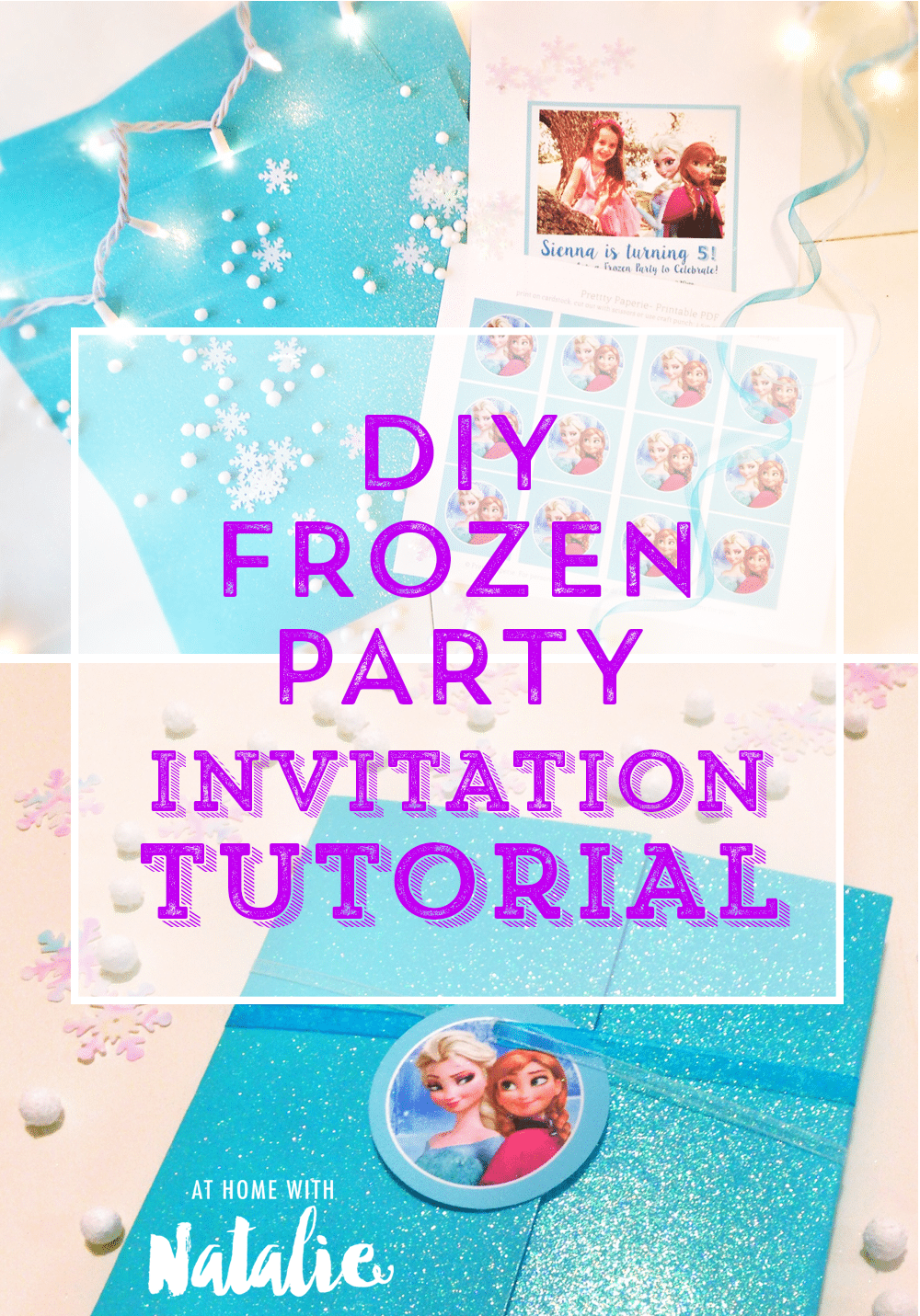Diy Frozen Party Invitation Tutorial