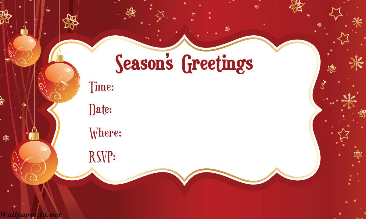 Doc  564730  Downloadable Christmas Party Invitations Templates