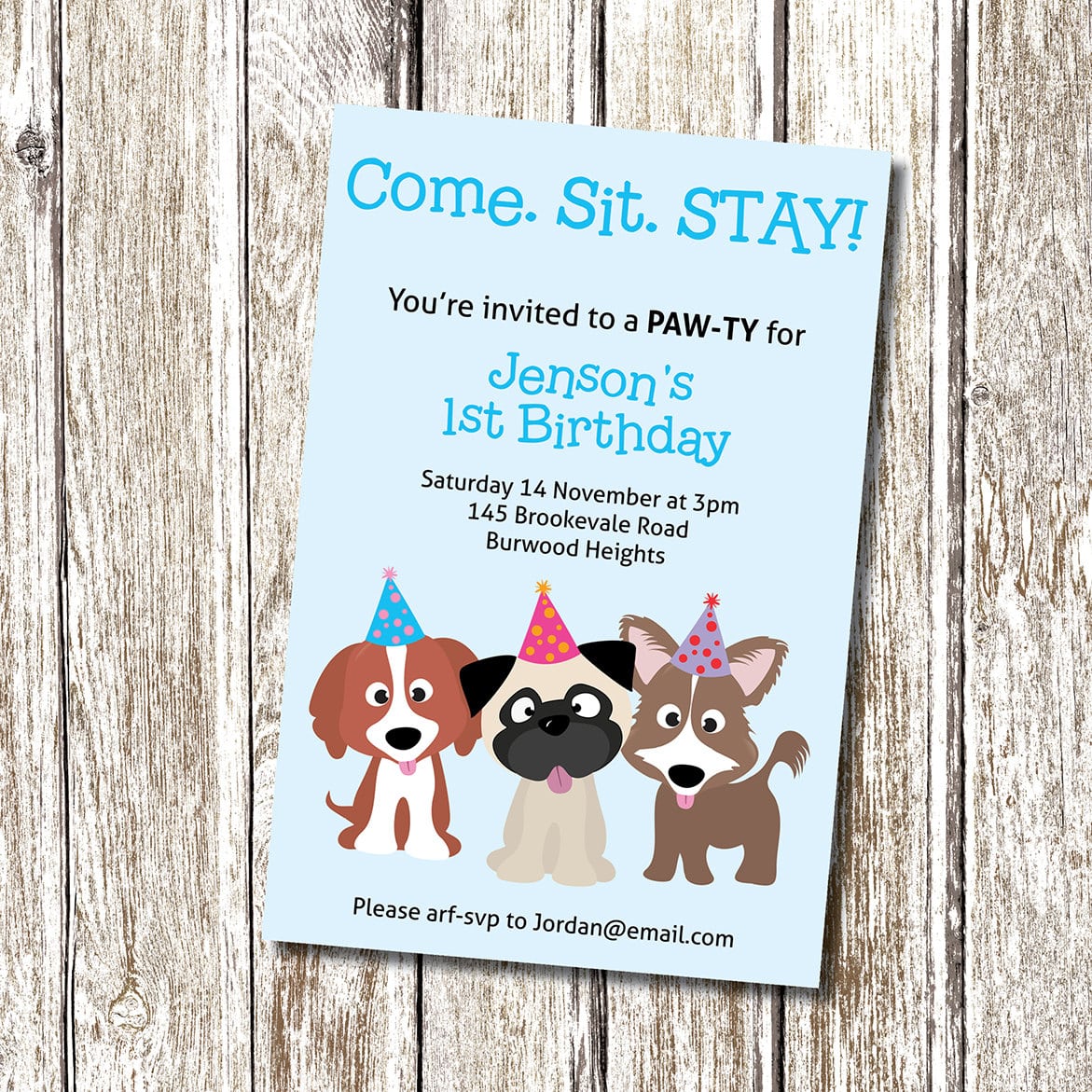 Dog Party Invitation