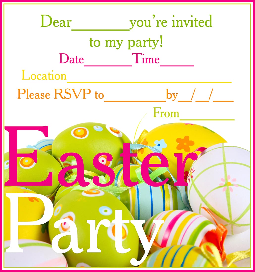 Easter Party Invitations
