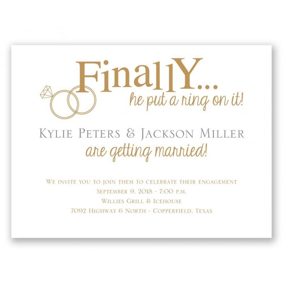 Engagement Party Invitations Which Viral In 2017