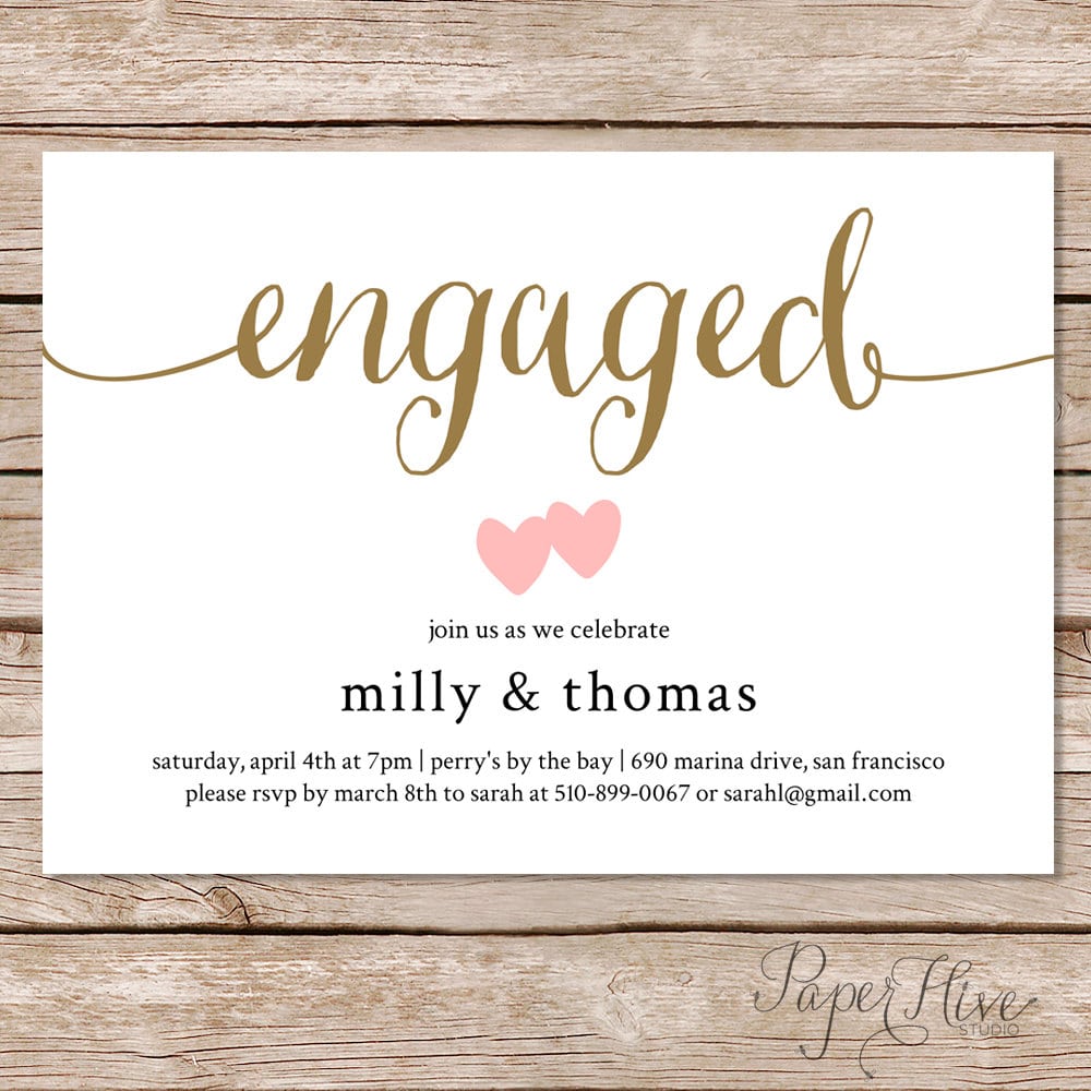Engagement Party Invitations Wording