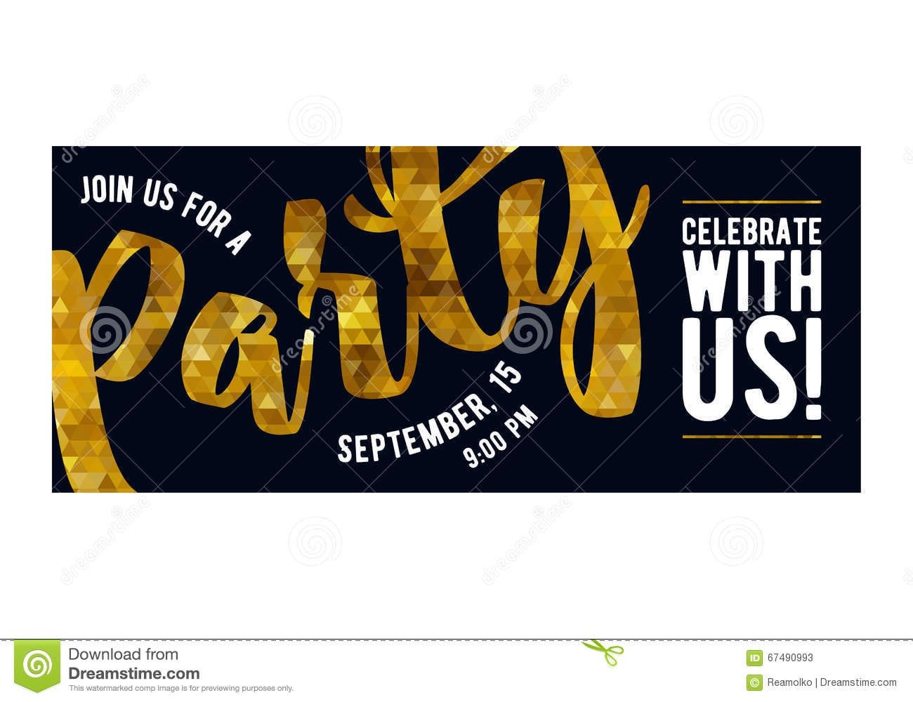 Exclusive Party Invitation Background Royalty Free Stock Photos