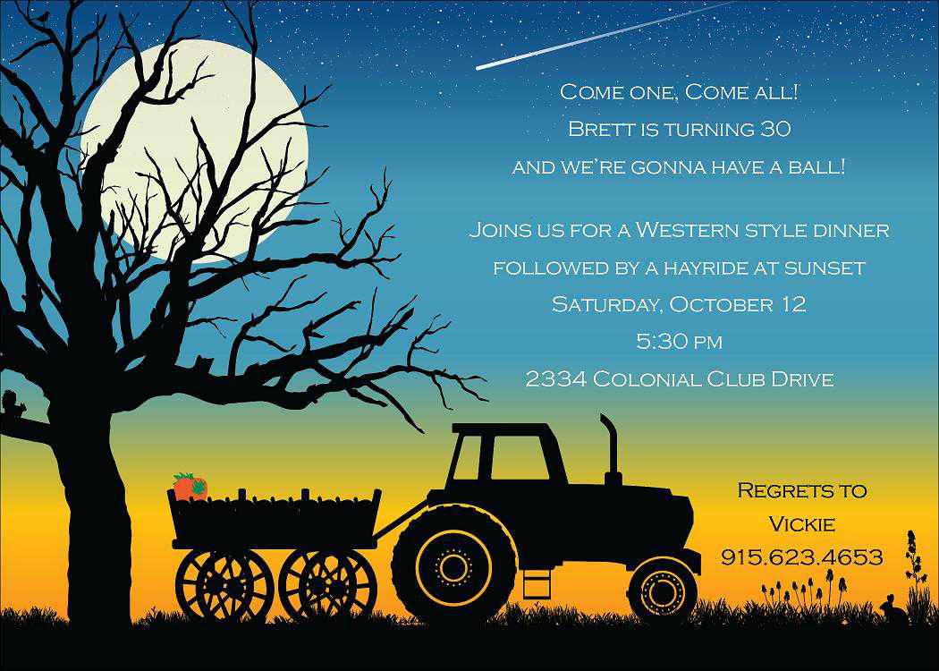 Fall Party Invitations