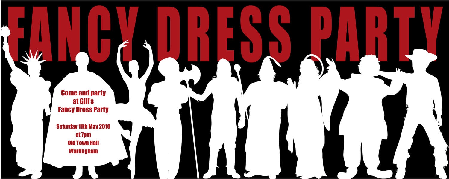 Fancy Dress Party Invitations Templates Fancy Dress Party
