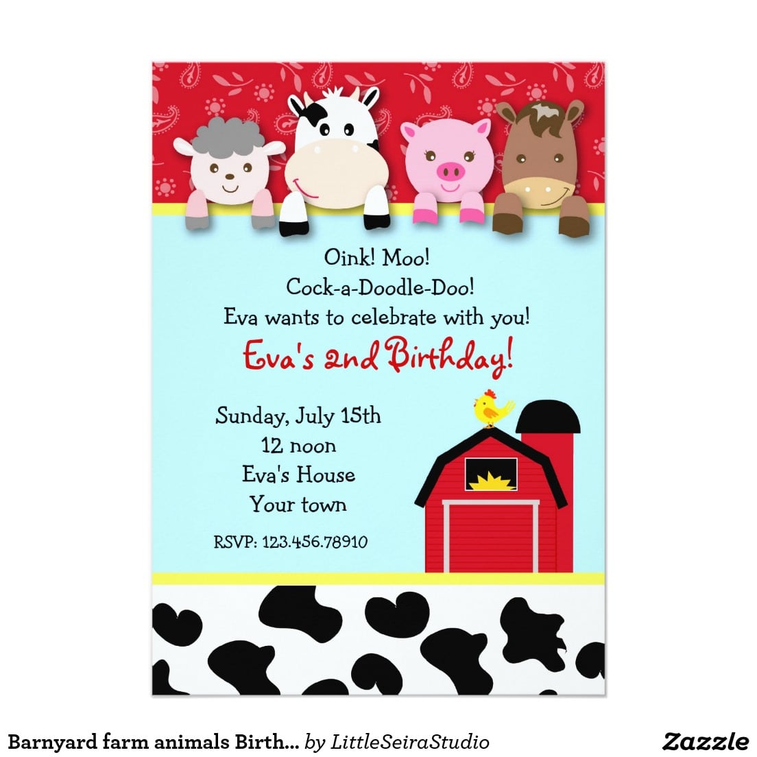 Farm Themed Invitations   Katinabags Com