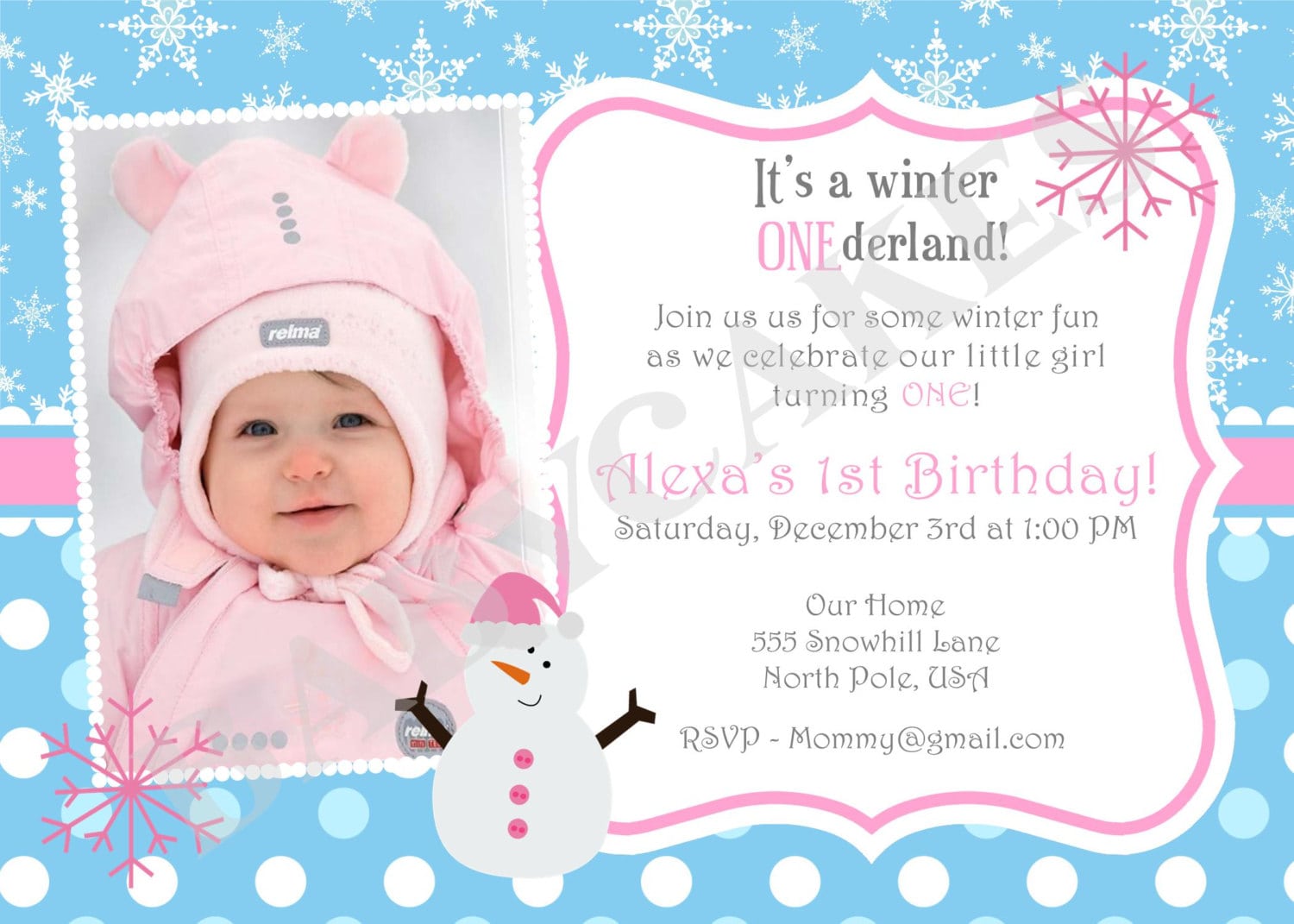 First Bday Invitation Message