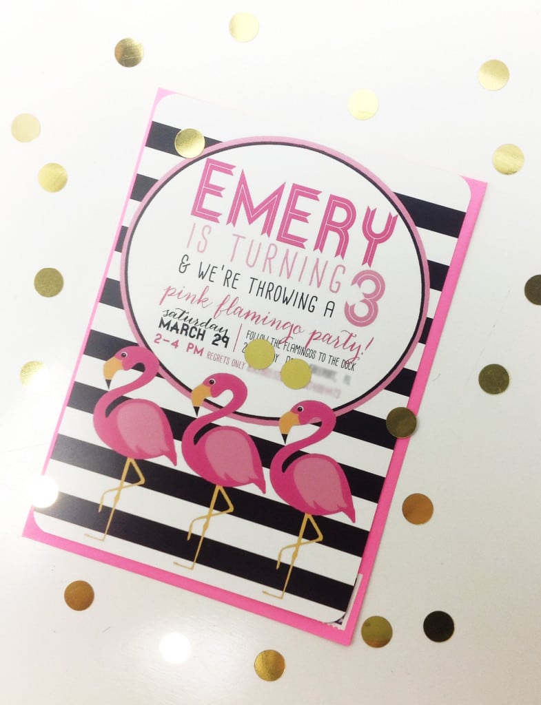 Flamingo Party Invitation