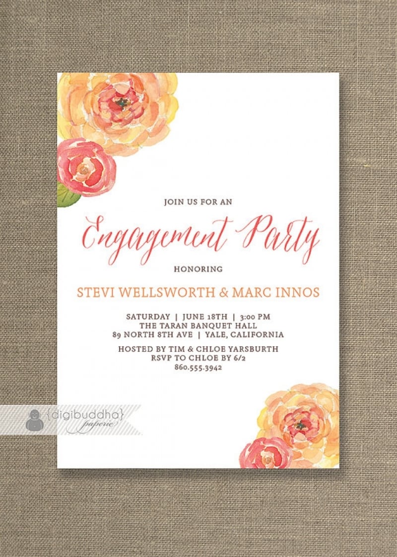 Free Engagement Party Invitations