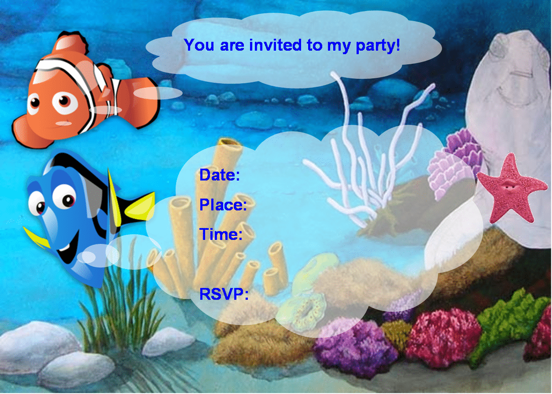 Free Finding Nemo Party Ideas