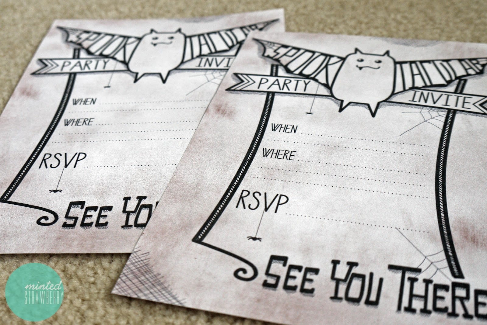 Free Printable  Spooktacular Party Invites (for Halloween