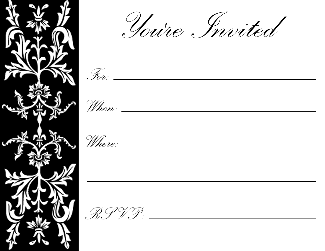 Free Printable Birthday Party Invitations For Adults And Kids