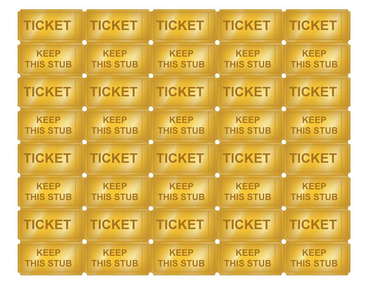 Free Printable Golden Ticket Templates