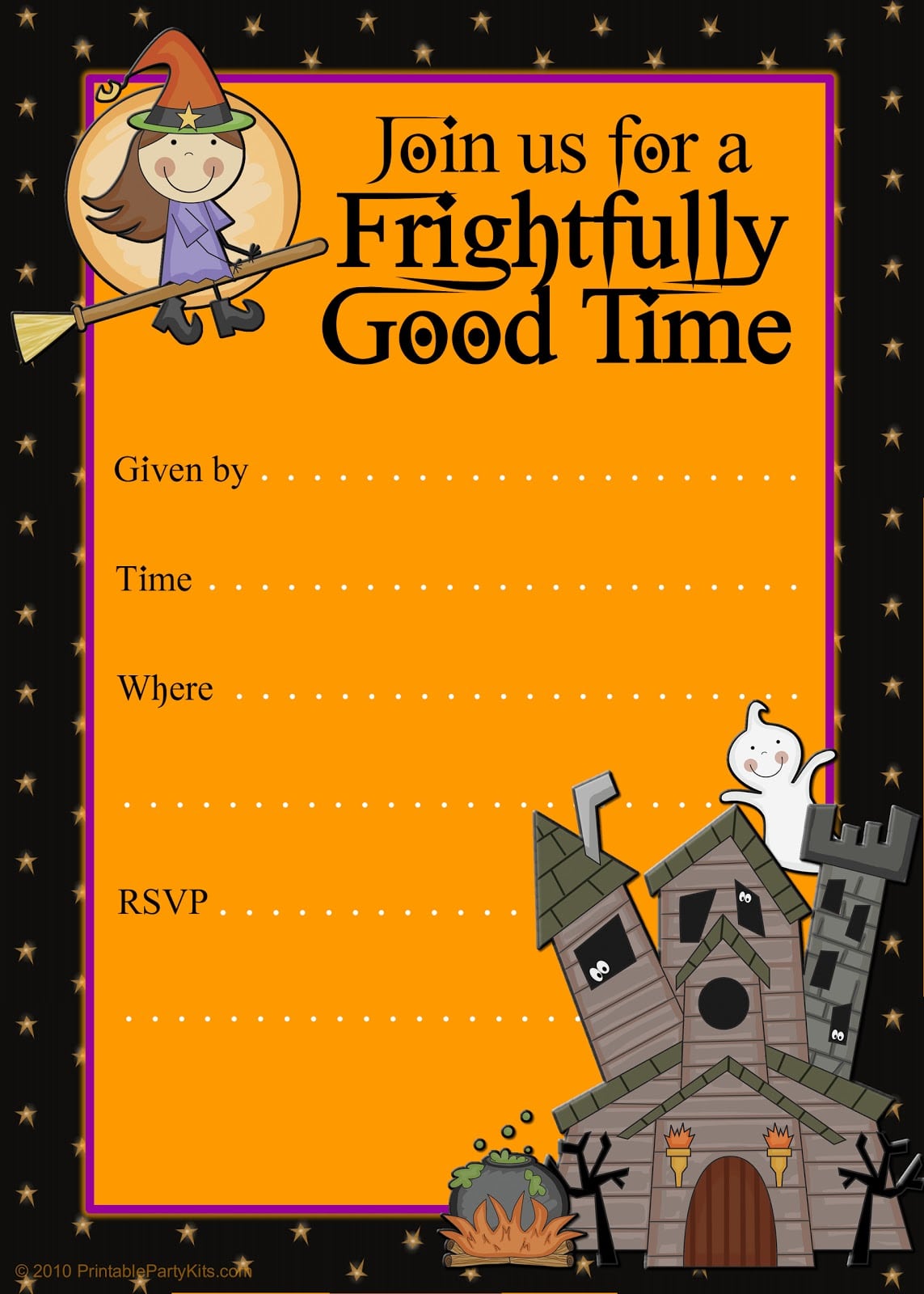 Free Printable Halloween Party Invitations Templates