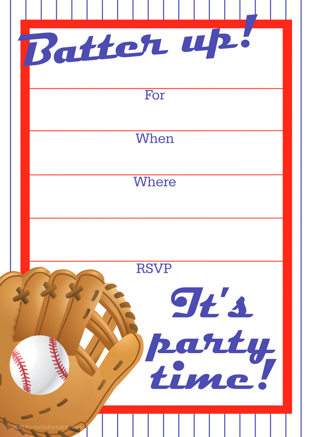 Free Printable Sports Birthday Party Invitations Templates
