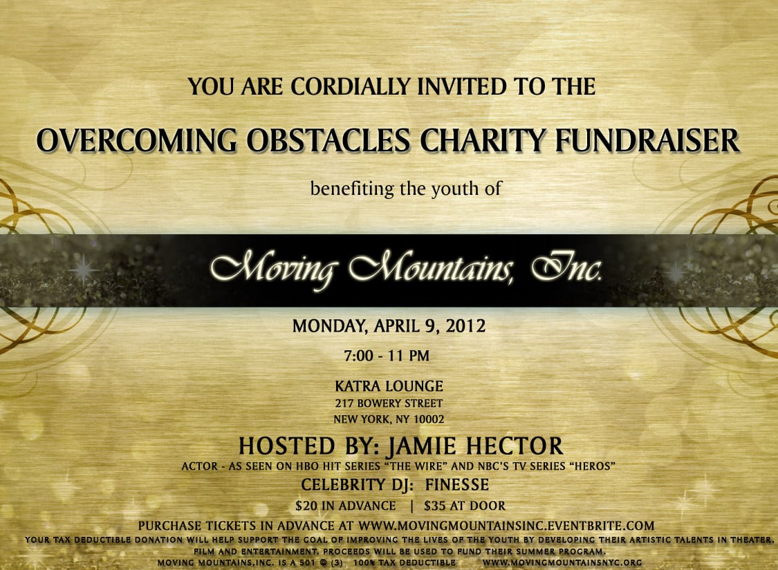 Fundraiser Invitation