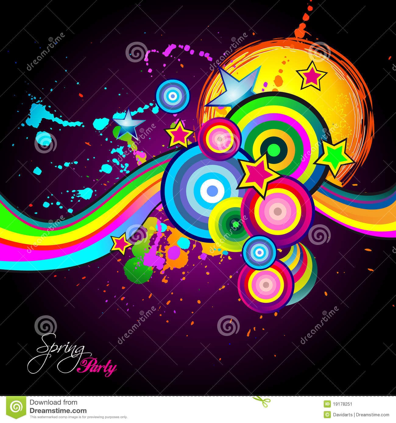 Funky Party Invitations