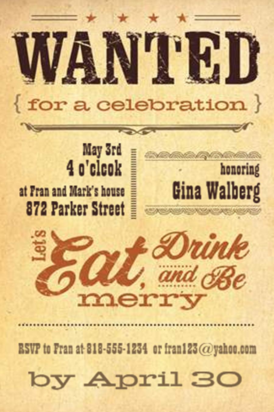 Funny Party Invitations