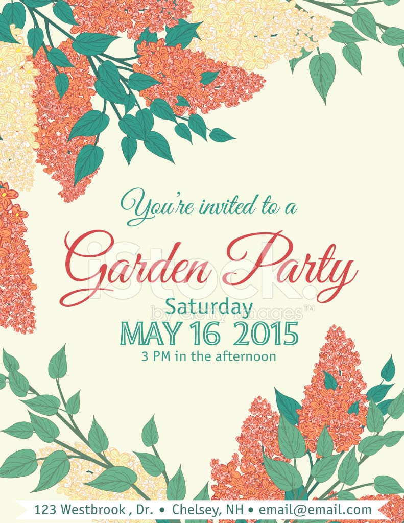 Garden Party Invitations   Katinabags Com