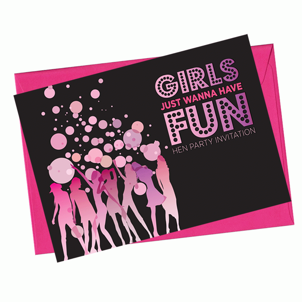 Girls Hen Party Invitation