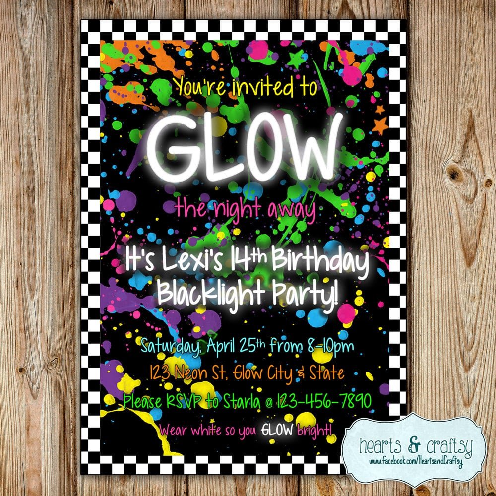 Glow In The Dark Party
