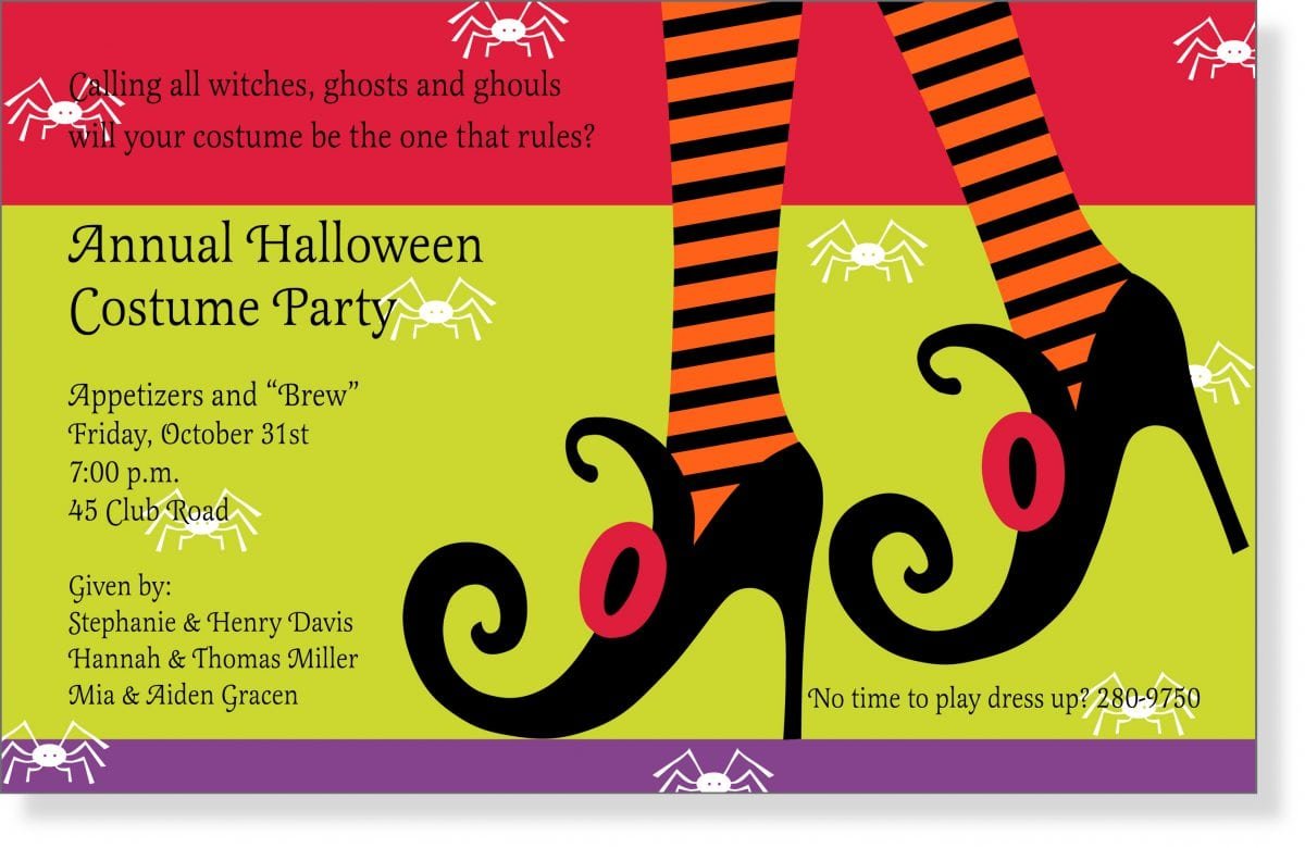 Halloween Party Invitation Sayings
