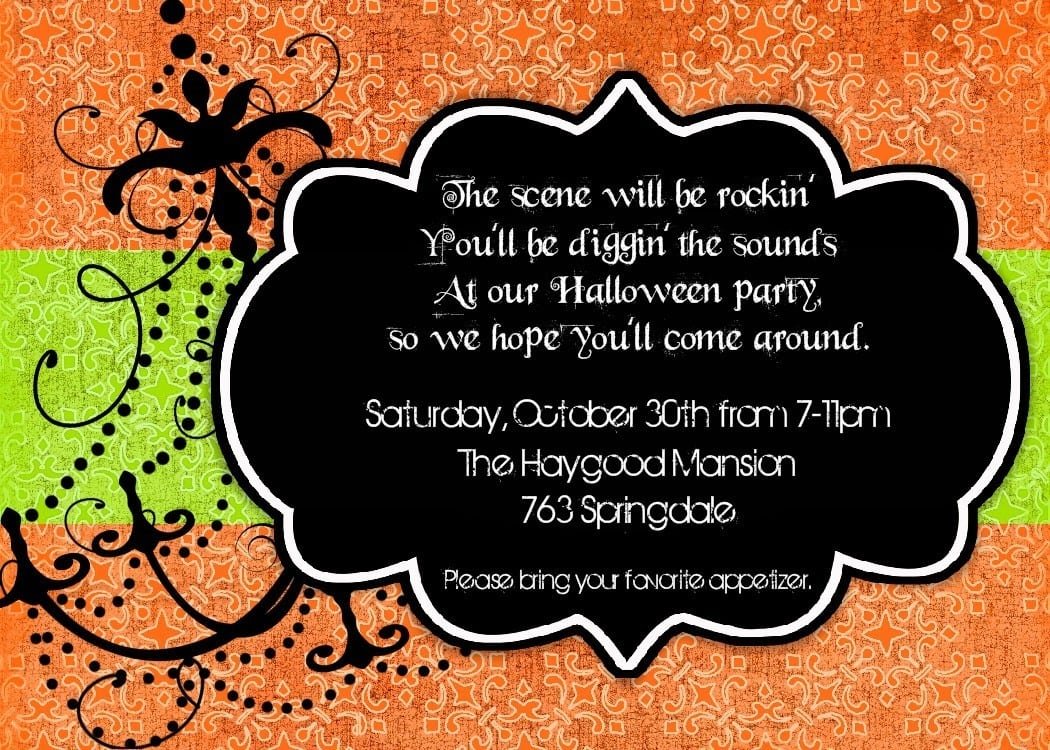 Halloween Party Invitations For Kids
