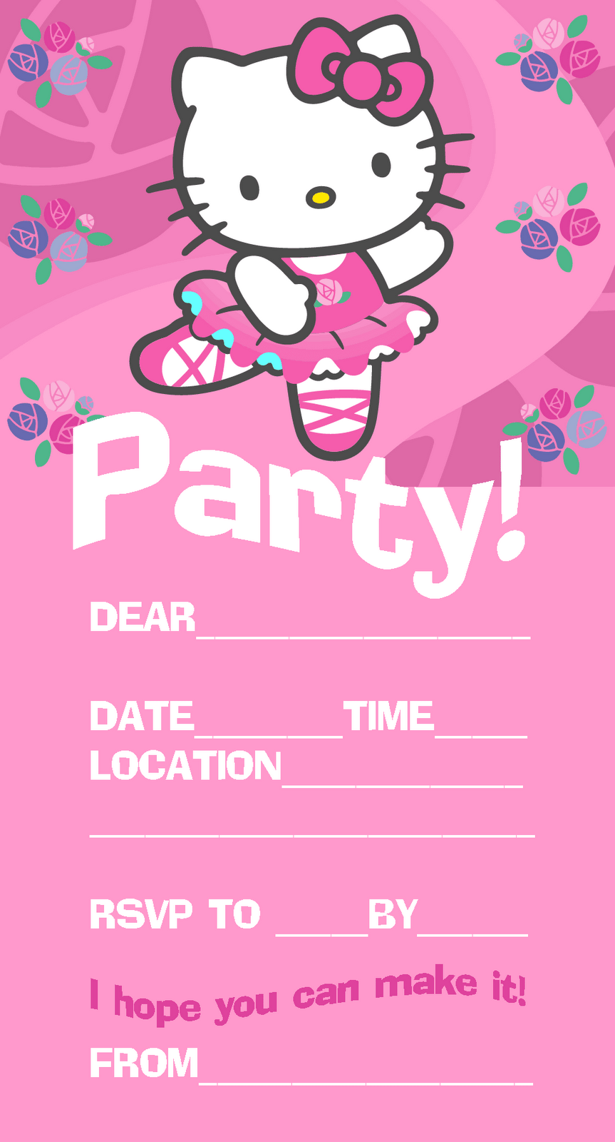 Hello Kitty Invitations