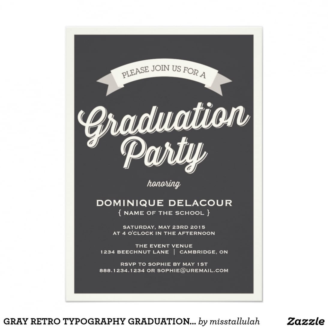 High School Graduation Party Invitations 2017