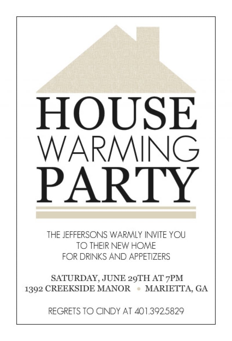 Housewarming Invitations Templates Free
